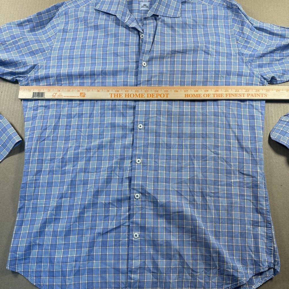 Peter Millar Shirt Mens Large Multicolor Plaid Long Sleeve Button Down - Picture 4 of 4